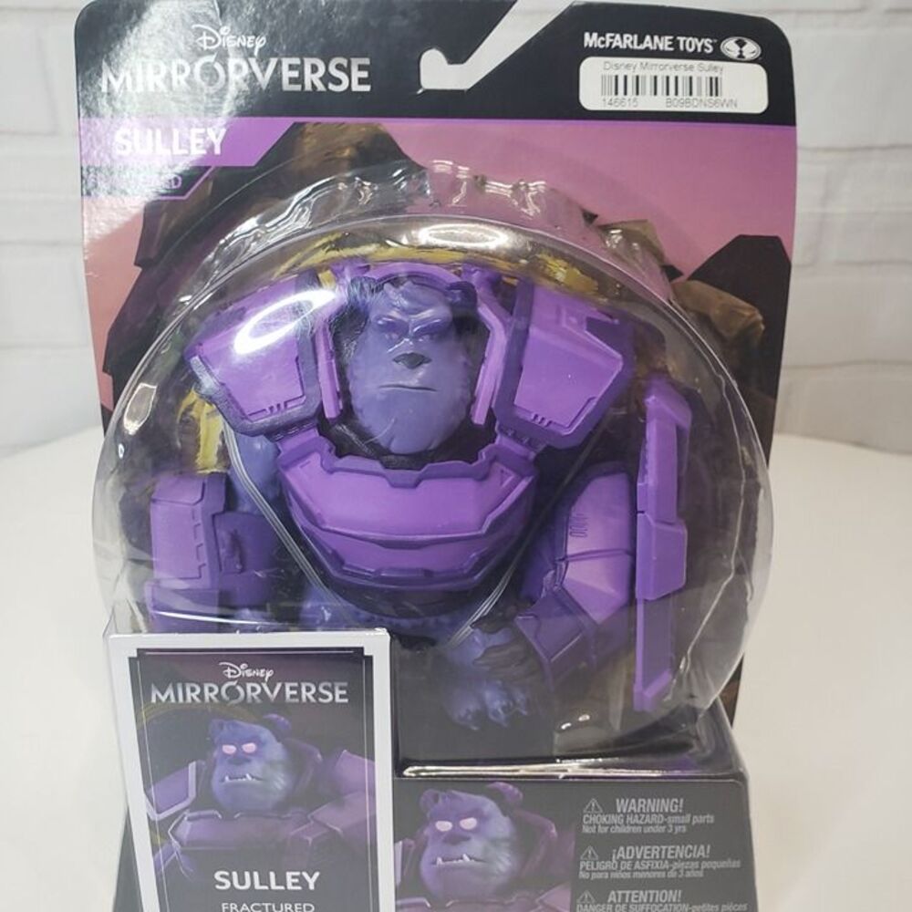McFarlane Disney Mirrorverse Sulley Fractured Variant 5" Action Figure Sealed